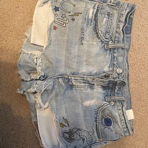 American eagle jean shorts